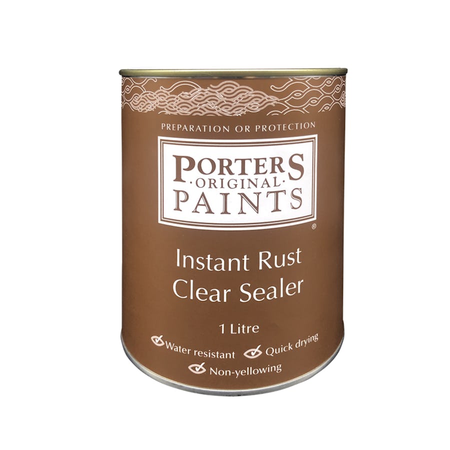 Porter's Paints Instant Rust Clear Sealer 4L